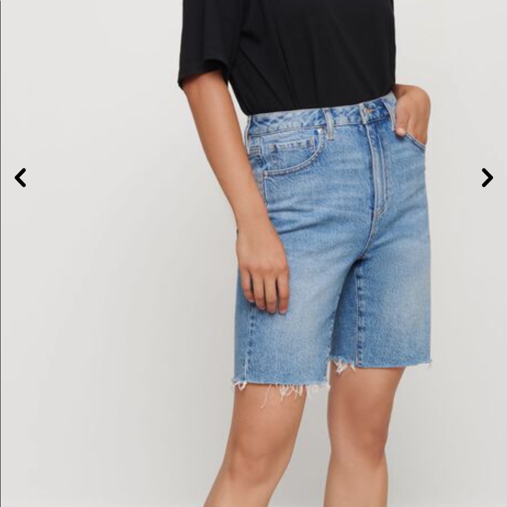 Blue Denim Bermuda Shorts